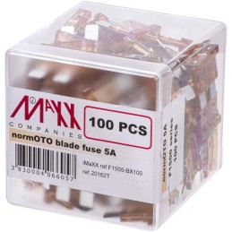 Set siguranțe auto standard 5A lungime 20mm ambalaj 100 buc maro iMaXX