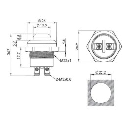 Comutator palpator 12.5A 24V