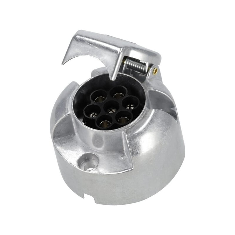 Priză de remorcă cu 7 pini, aluminiu 12V, terminale cu șuruburi