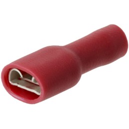 Lamă terminal femelă, roșu, 0,5-1mm² 6,4x0,8mm (100x)