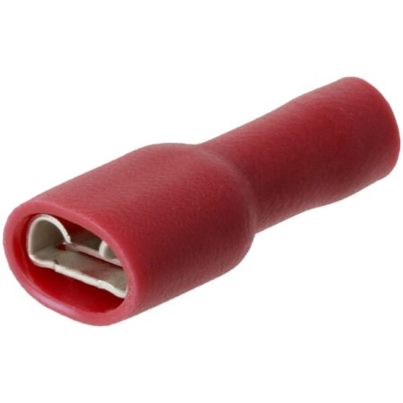 Lamă terminal femelă, roșu, 0,5-1mm² 6,4x0,8mm (100x)