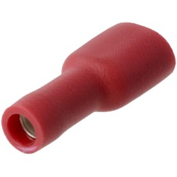 Lamă terminal femelă, roșu, 0,5-1mm² 6,4x0,8mm (100x)