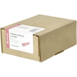 Lamă terminal femelă, roșu, 0,5-1mm² 6,4x0,8mm (100x)