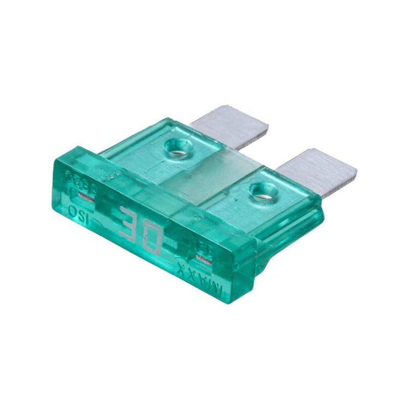 Set siguranțe auto standard 30A lungime 20mm ambalaj 100 buc verde iMaXX