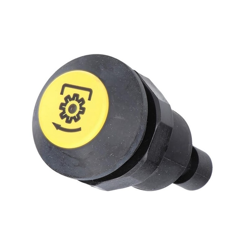 Comutator tip buton cardan rotund galben