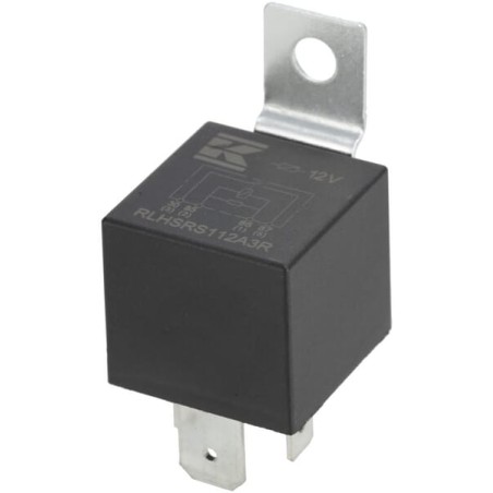 Releu putere 12V, deschidere normală, 70A, cu rezistor, cu suport