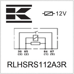 Releu putere 12V, deschidere normală, 70A, cu rezistor, cu suport