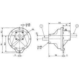 Reductor/multiplicator turații 540-1000rpm/1000-540rpm A-20A 1,88:1