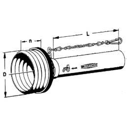Protecție cardan jumătate exterioară diametru 185mm L 550mm Walterscheid