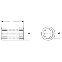 Butuc canelat 100L 1.3/8-6