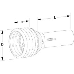 Protecție cardan jumătate exterioară PG30 diametru 230mm tub diametru 110mm L 1000mm Walterscheid