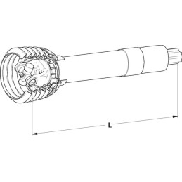 Jumătate de arbore cardanic fără furcă P500 L 1116mm Walterscheid