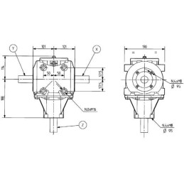Multipicator turații T-278A 1,92:1