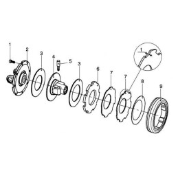 Disc fricțiune D 162mm d 85mm
