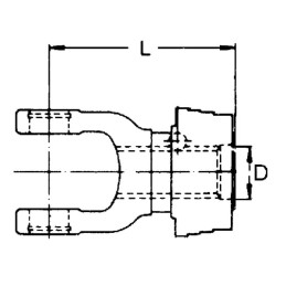 Furcă cardanică cu deconectare rapidă 1-3/8" 6 caneluri W2500/P500 Walterscheid