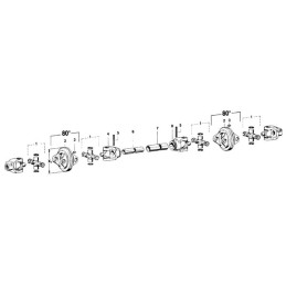 Cruce cardanică diametru 22x61mm / 24x76mm 2280 Walterscheid