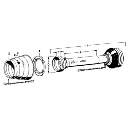 Tub de protecție 1 parte unghi larg 2480