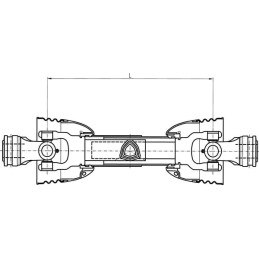 Arbore cardanic T40 L 510mm furcă cu deconectare rapidă Comer