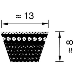 Curea trapezoidală AX36 13x944 Optibelt