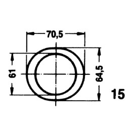 Tub de protecție complet 1000mm
