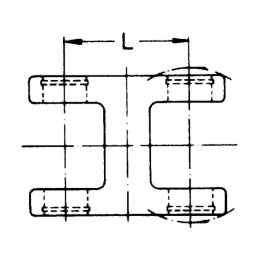 Furcă cardanică dublă W2400/P400/W400E Walterscheid