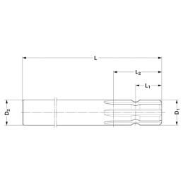 Arbore canelat 400L 1.3/8 1 parte