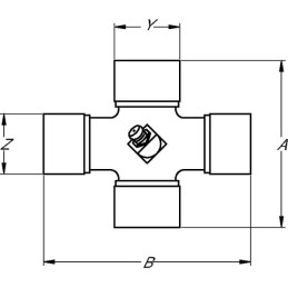 Cruce cardanică diametru 24x75mm / 27x91mm 2380 Walterscheid