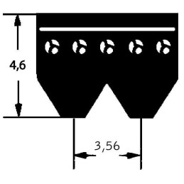 Curea cu caneluri 8PK2285 Optibelt