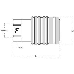 Mufă 1/2" BSP IG