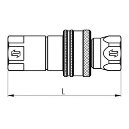 Cuplaj cu eliberare rapidă filet tată 1/2" - 12,5 - 1/2" BSP