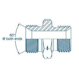 Niplu reducție VNBM tată/tată 1/2" BSP x M20