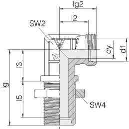 Cot cu flanșă 8L (fără M/R)