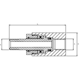 Cuplaj rotativ 3/8-180º
