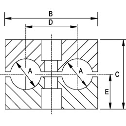 Colier de prindere țevi complet 12x12mm (5)