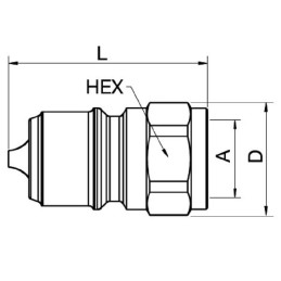 Ştecăr hidraulic 3/4" BSP