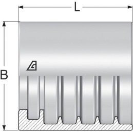 Inel de strângere diametru exterior 33x30,5mm DN16 oțel / placat cu zinc Alfagomma