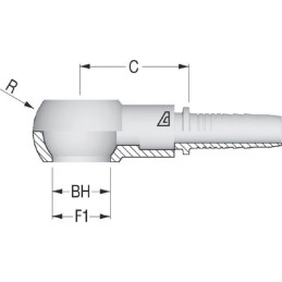 Armătură Banjo DN25 diametru 30mm