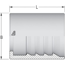 Inel de strângere diametru exterior 45x47,7mm DN25 oțel / placat cu zinc / pasivare albă Alfagomma