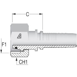 Armătură DN08 M18x1,5 12L