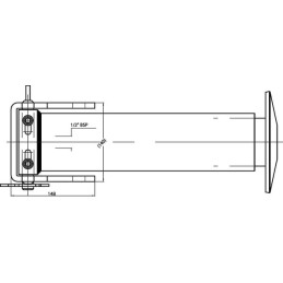 Picior de sprijin 85-250 cu racord rapid