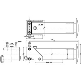 Picior de sprijin 85-250 cu racord rapid