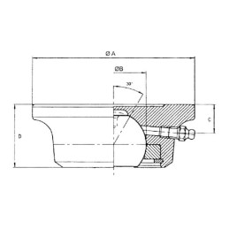 Cuzinet sferic rotund complet 65mm