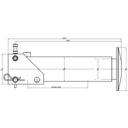 Picior de sprijin 65-250 cu racord rapid
