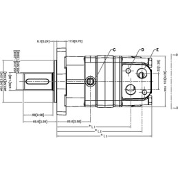 Motor cu angrenaj orbital, arboreØ32, Standard