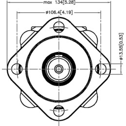 Motor cu angrenaj orbital, arboreØ32, Standard