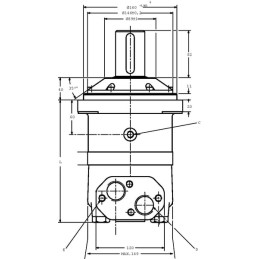 Motor cu angrenaj orbital, arboreØ50, Standard