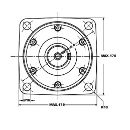 Motor cu angrenaj orbital, arboreØ50, Standard