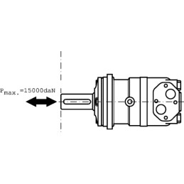 Motor cu angrenaj orbital, arboreØ50, Standard