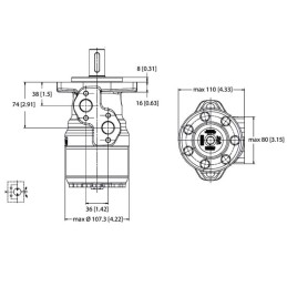 Ax motor orbital diametru 25 A2