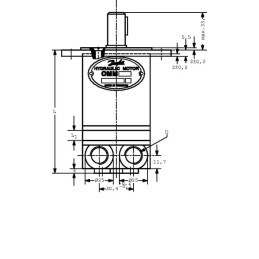 Motor cu angrenaj orbital,W.Ø16,racord lateral